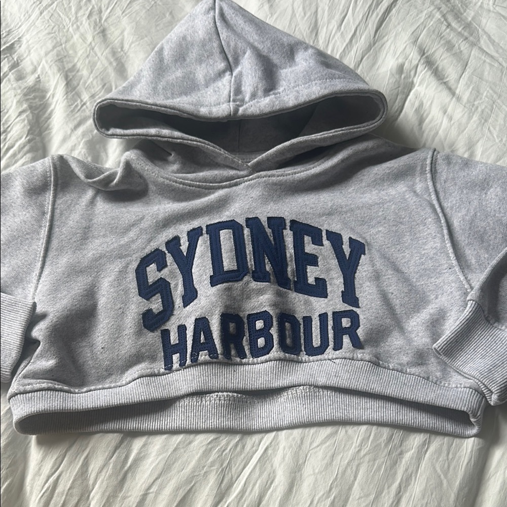 Zara cropped sweatshirt